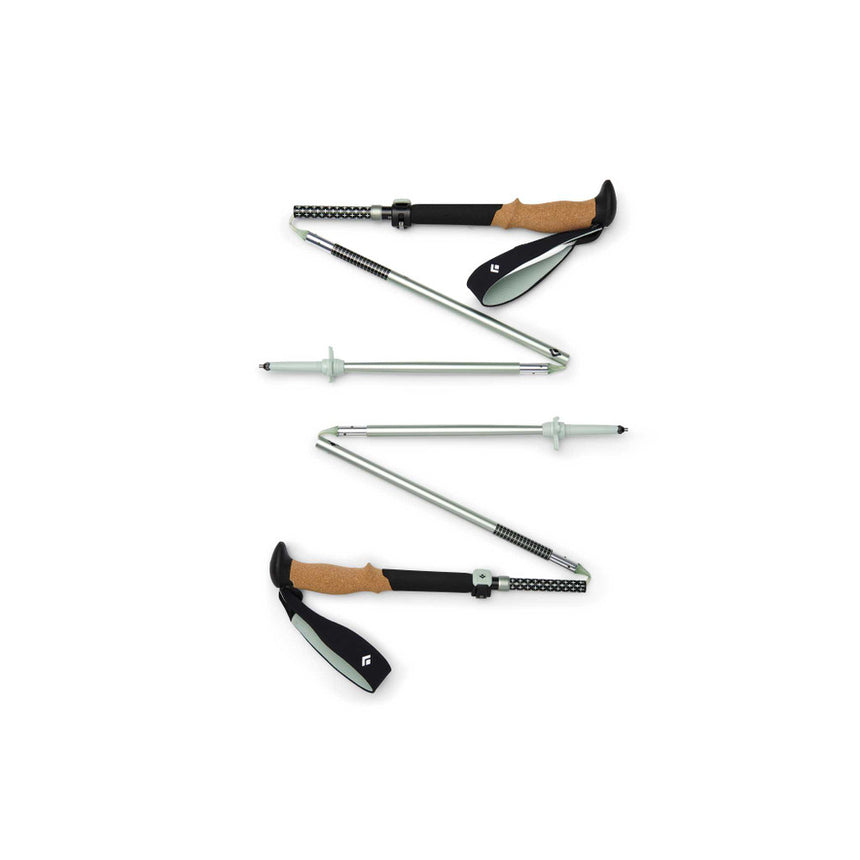 Black Diamond Pursuit FLZ Trekking Poles Outdoor Action Black-Foam Green - Z-pole 