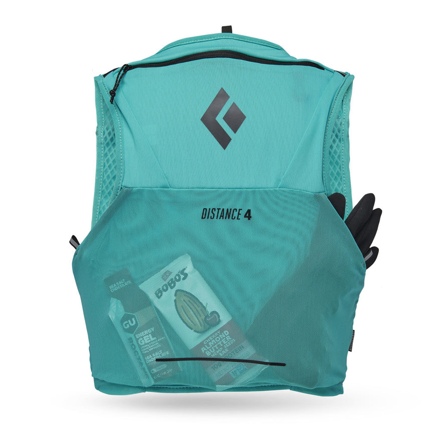 Black Diamond Distance 4 Hydration Vest Outdoor Action Dark Patina- Large lumbar pocket