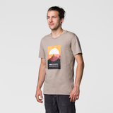 Wild Country Climbing Flow T-Shirt Man Outdoor Action Brindle - Front Angled Fit on Model