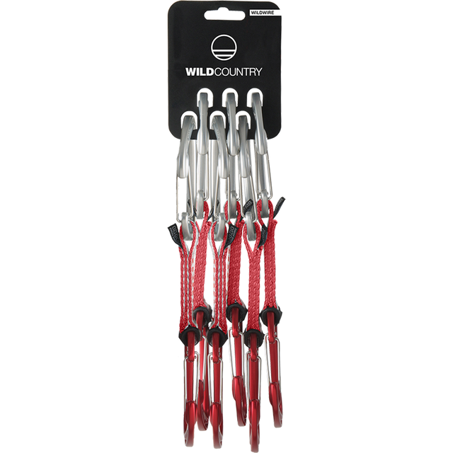 Wild Country Climbing Wildwire Quickdraw 6X10 CM Outdoor Action Red - Set