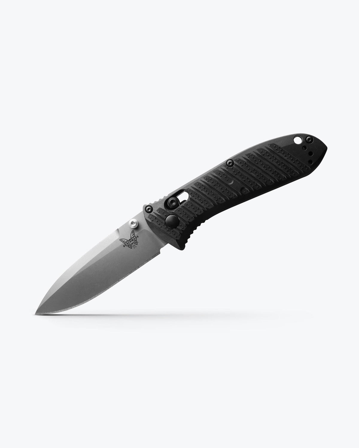 Benchmade Mini Presidio II 575-1 CF-Elite knife, open angled view