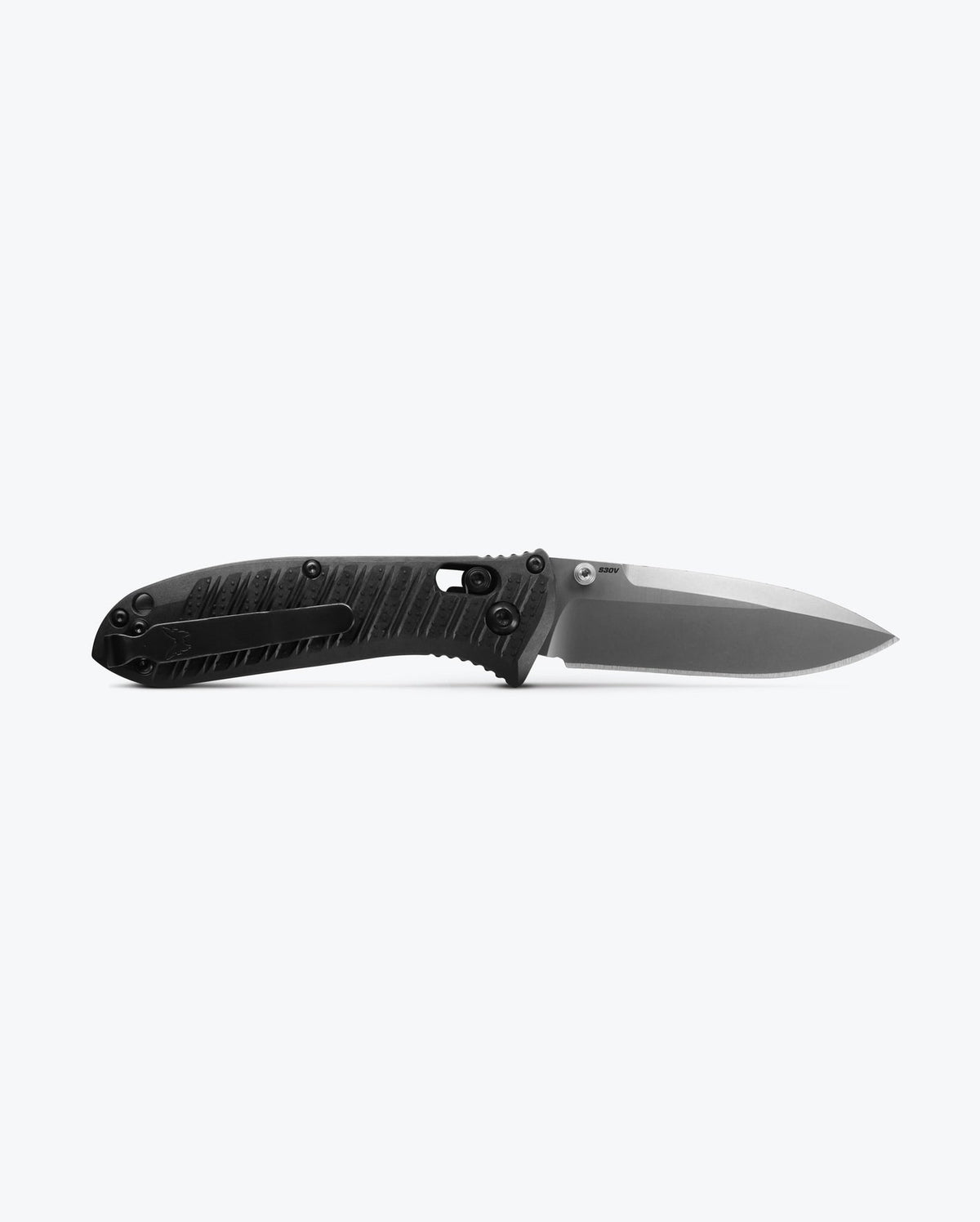 Benchmade Mini Presidio II 575-1 CF-Elite knife, reverse open view