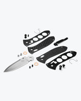 Benchmade Mini Presidio II 575-1 CF-Elite knife, exploded components