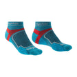 Bridgedale Men's Trail Run Ultra Light T2 Coolmax Sport Low Socks in Blue - pair