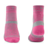 Bridgedale Women's TRAIL RUN Ultralight T2 Merino 3/4 Socks in Pink - front and back