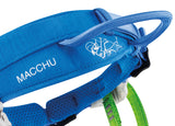 Petzl Macchu Outdoor Action Blue - Two rigid front gear loops for quick equipment access