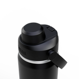 Camelbak Thrive™ Chug 20oz Bottle, Insulated Stainless Steel Outdoor Action Black- Closed Lid