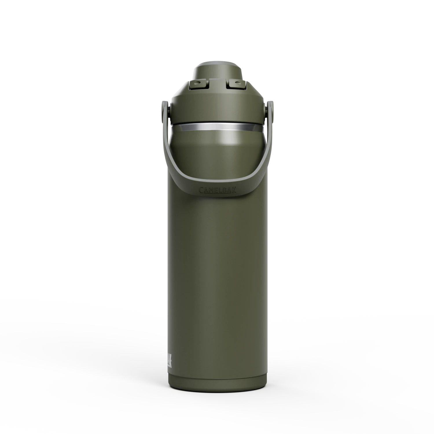 Camelbak Thrive™ Chug 20oz Bottle, Insulated Stainless Steel Outdoor Action Moss- Side