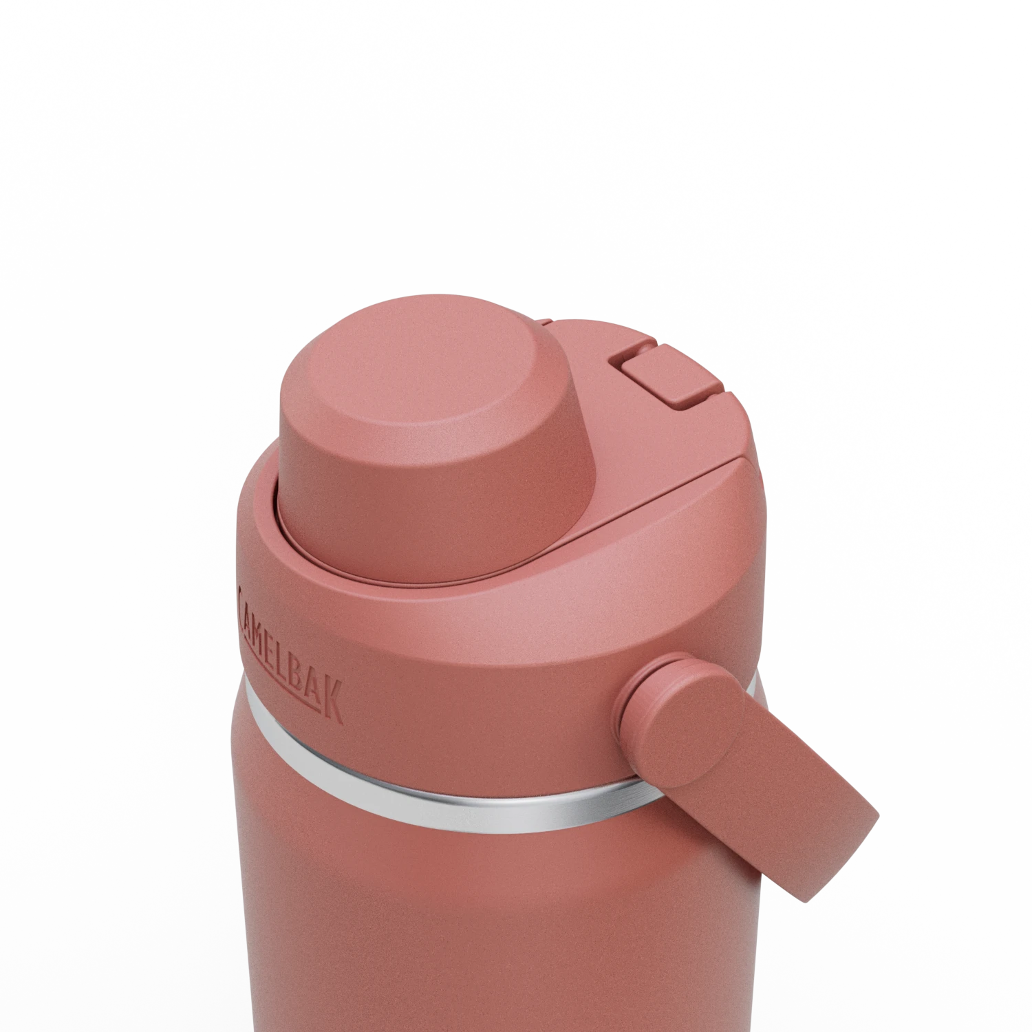 Camelbak Thrive™ Chug 20oz Bottle, Insulated Stainless Steel Outdoor Action Sierra Red- Closed Lid