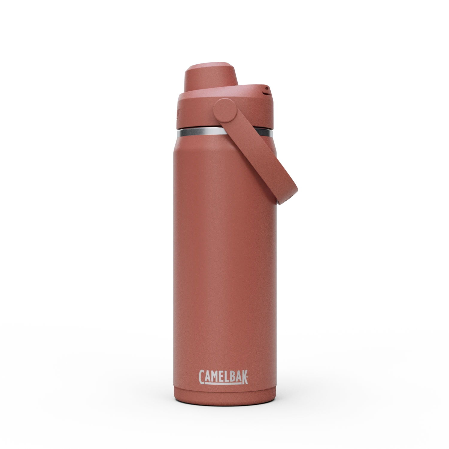 Camelbak Thrive™ Chug 20oz Bottle, Insulated Stainless Steel Outdoor Action Sierra Red- Front