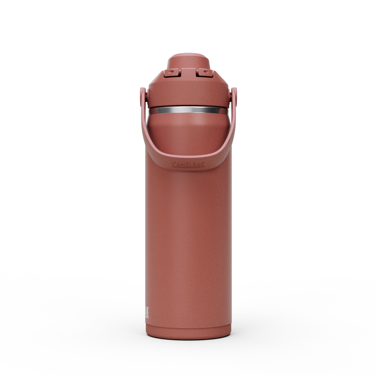 Camelbak Thrive™ Chug 20oz Bottle, Insulated Stainless Steel Outdoor Action Sierra Red- Side
