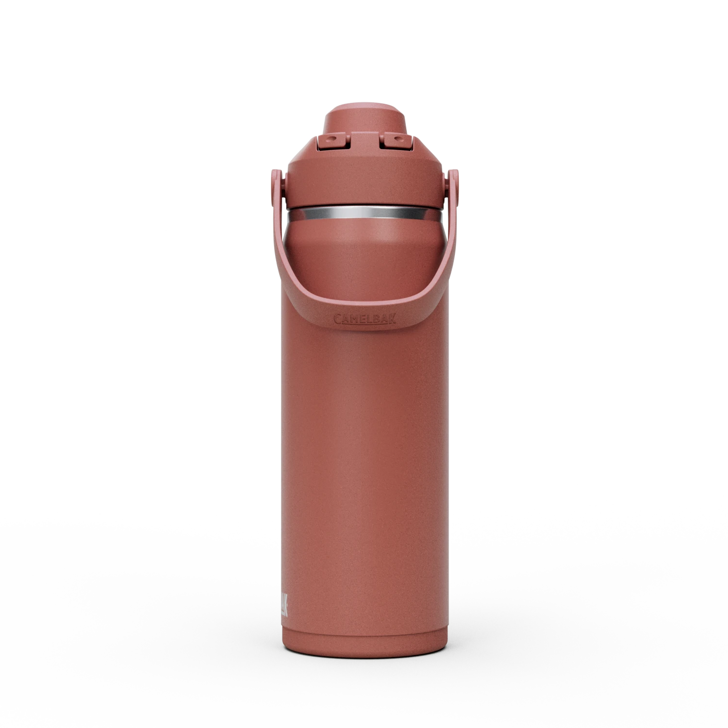 Camelbak Thrive™ Chug 20oz Bottle, Insulated Stainless Steel Outdoor Action Sierra Red- Side