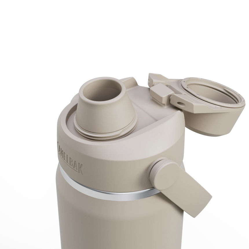 Camelbak Thrive™ Chug 20oz Bottle, Insulated Stainless Steel Outdoor Action Stone- Open