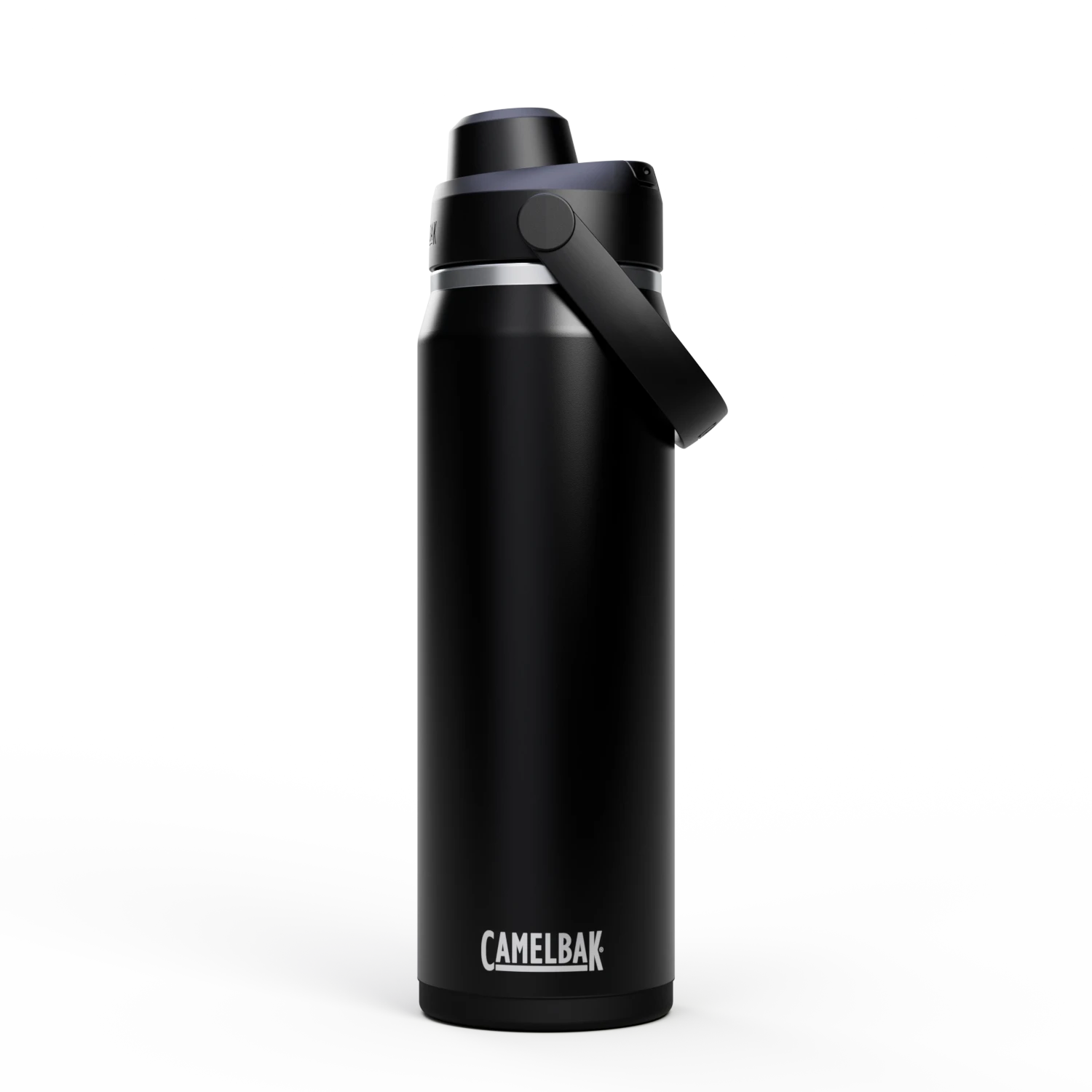 Camelbak Thrive™ Chug 25oz Bottle, Insulated Stainless Steel Outdoor Action Black- Front