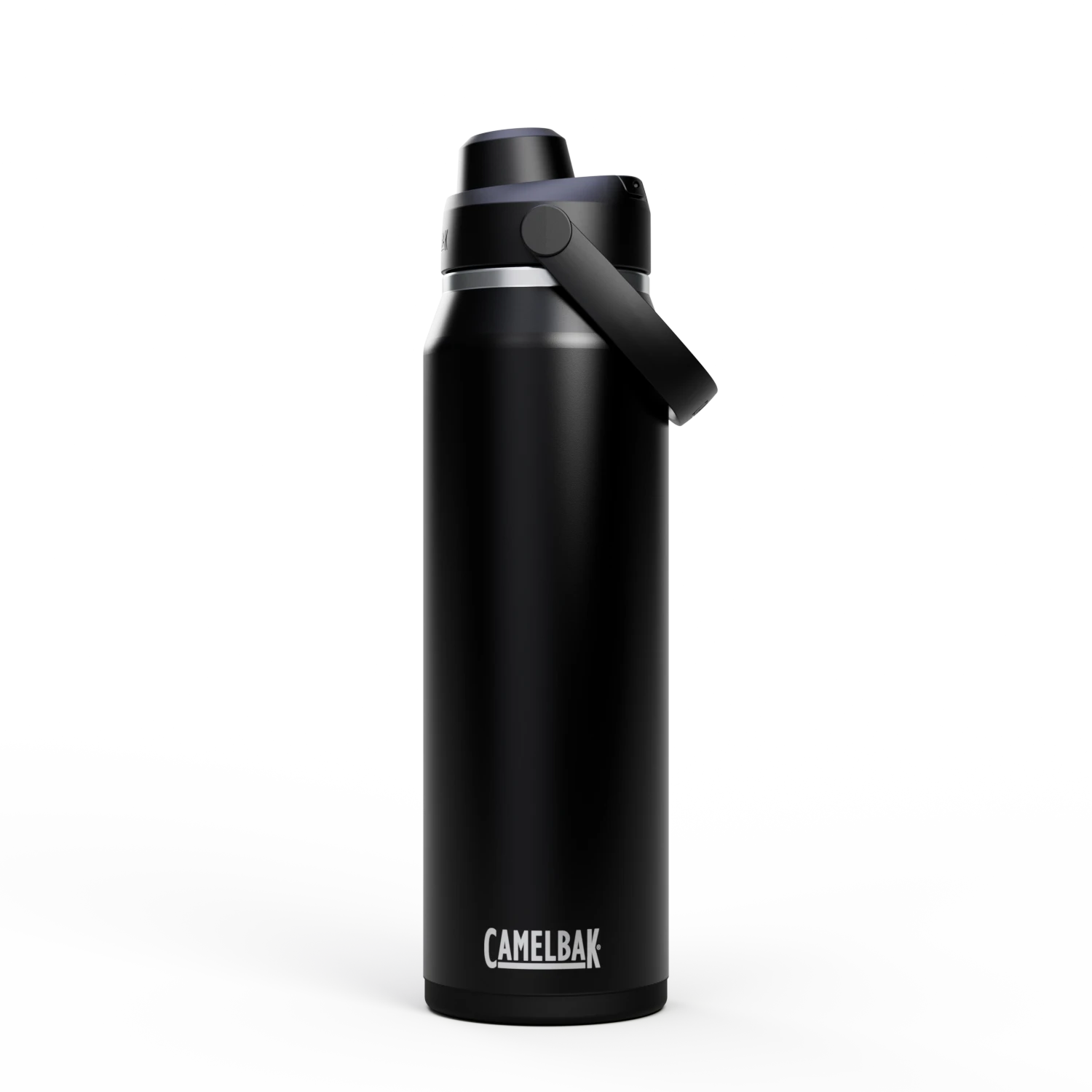 Camelbak Thrive™ Chug 32oz Bottle, Insulated Stainless Steel Outdoor Action Black- Front
