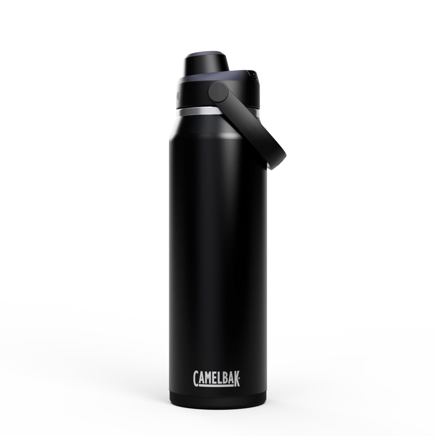 Camelbak Thrive™ Chug 32oz Bottle, Insulated Stainless Steel Outdoor Action Black- Front
