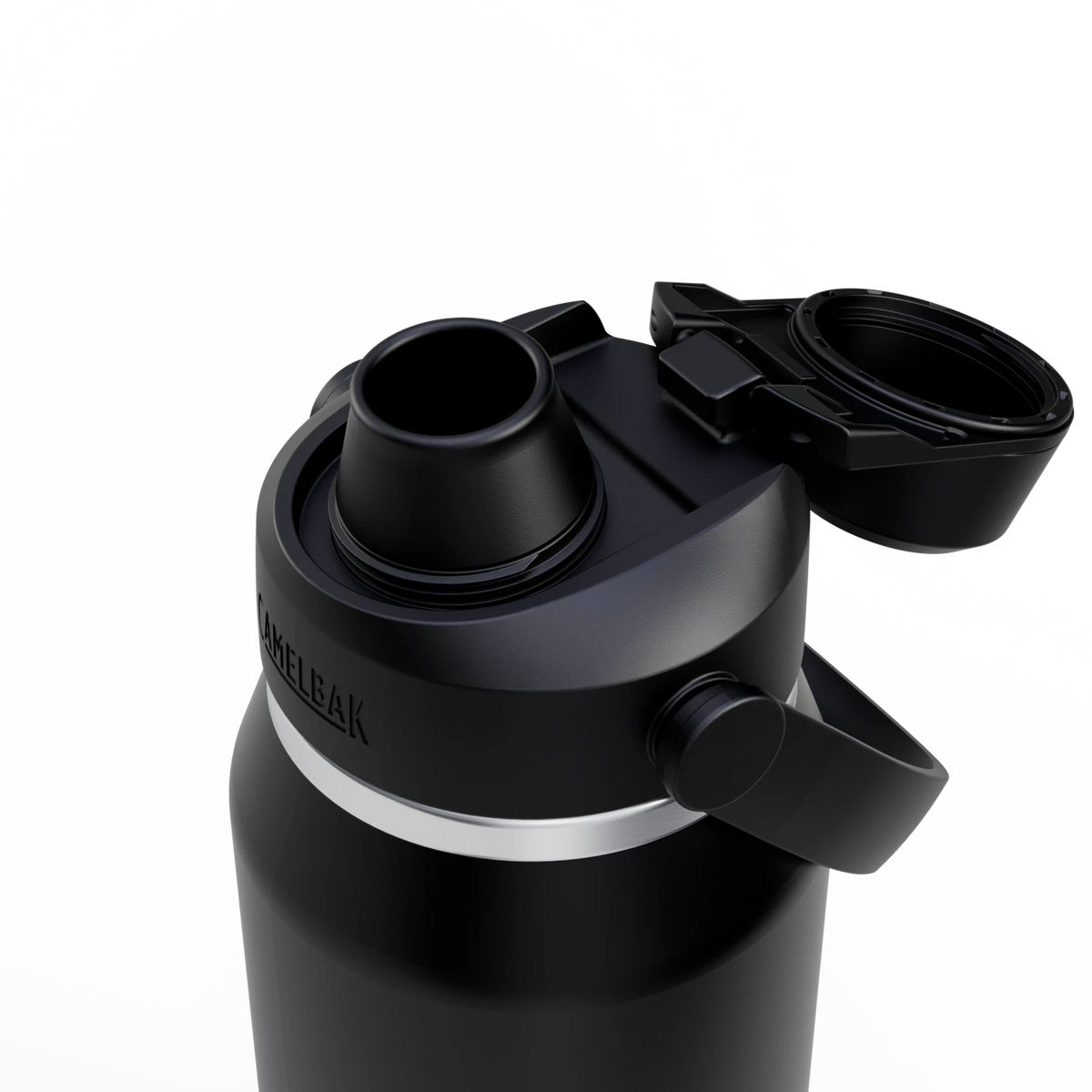 Camelbak Thrive™ Chug 32oz Bottle, Insulated Stainless Steel Outdoor Action Black- Open
