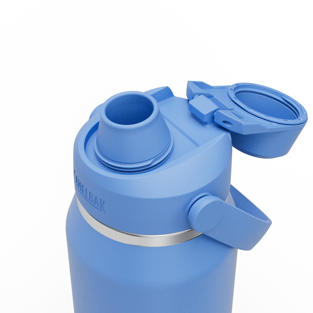 Camelbak Thrive™ Chug 32oz Bottle, Insulated Stainless Steel Outdoor Action Sky Blue- Open