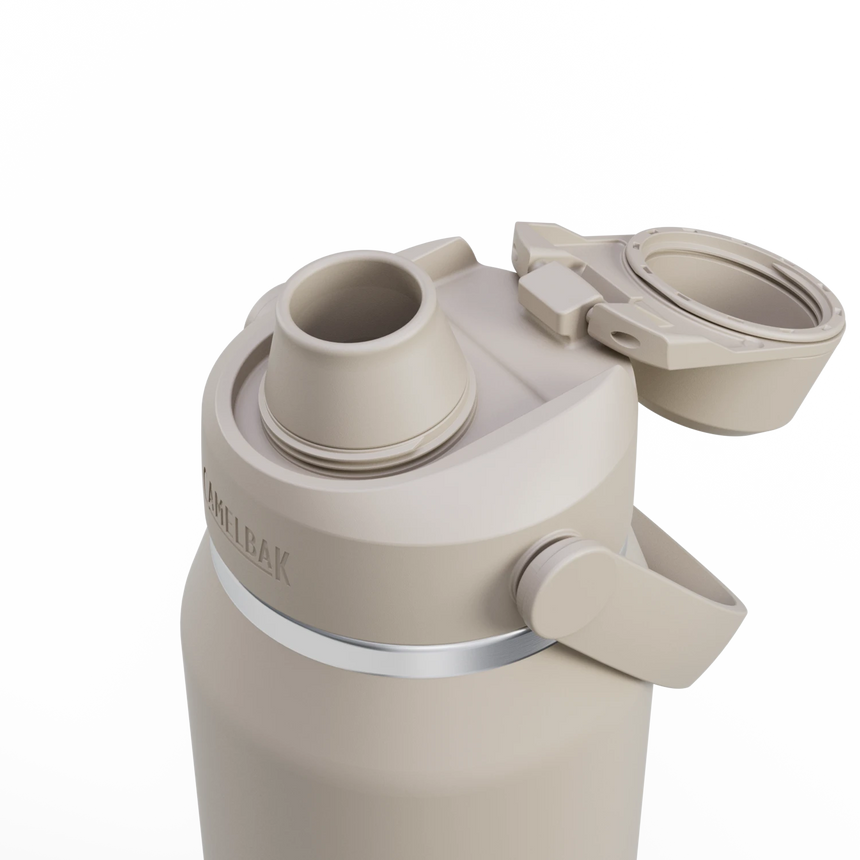 Camelbak Thrive™ Chug 32oz Bottle, Insulated Stainless Steel Outdoor Action Stone- Open