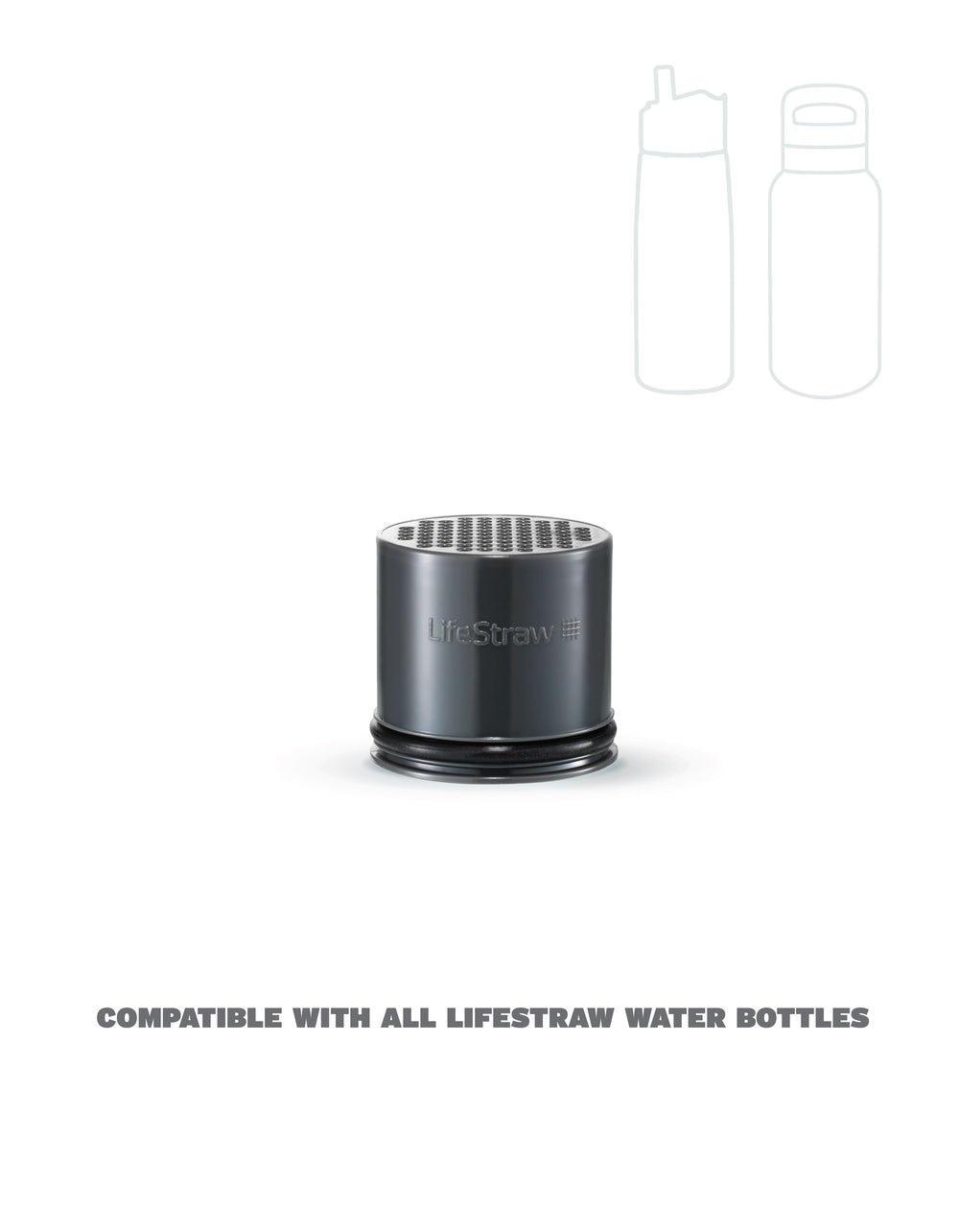 Lifestraw Go 2.0 Replacement Carbon Filter 2 Pack Outdoor Action Black- Compatibility