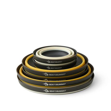 Sea to Summit Frontier Ultralight Collapsible Dinnerware Set-6 Piece Outdoor Action- Collapsible