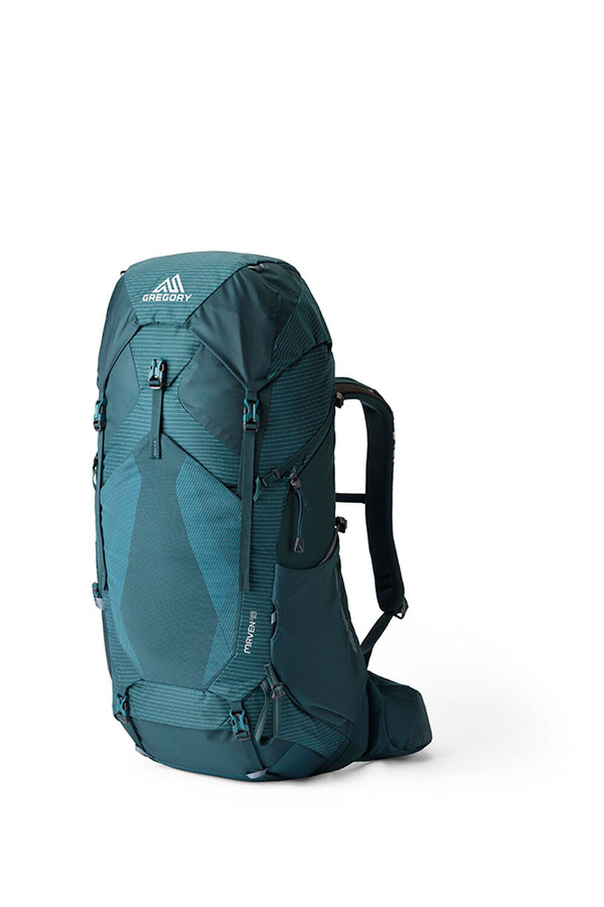 Gregory Maven 48L Women's Backpacking Pack in Ocean Slate - Front