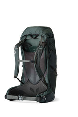 Gregory Paragon 60 Men's Backpacking Pack in Cascade Green - On Model Side View