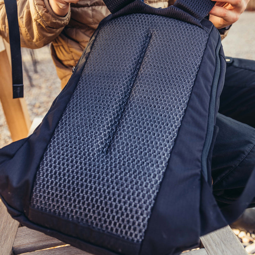 Gregory Rhune 22 Backpack in Carbon Black - Side Stash Pocket with Key Clip
