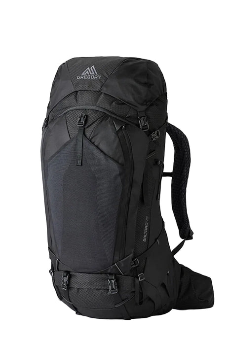 Gregory Baltoro 75 RC 70L Men's Backpack - Front View with FreeFloat A3 suspension and U-zip access