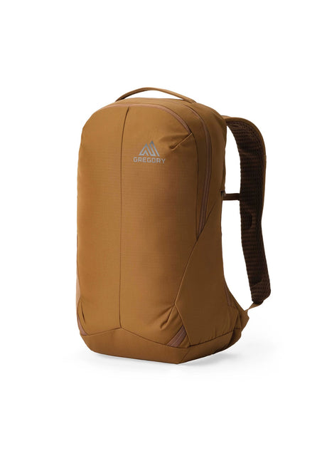 Gregory Rhune 18L Everyday Backpack in Coyote Brown - Front View with trail-inspired design