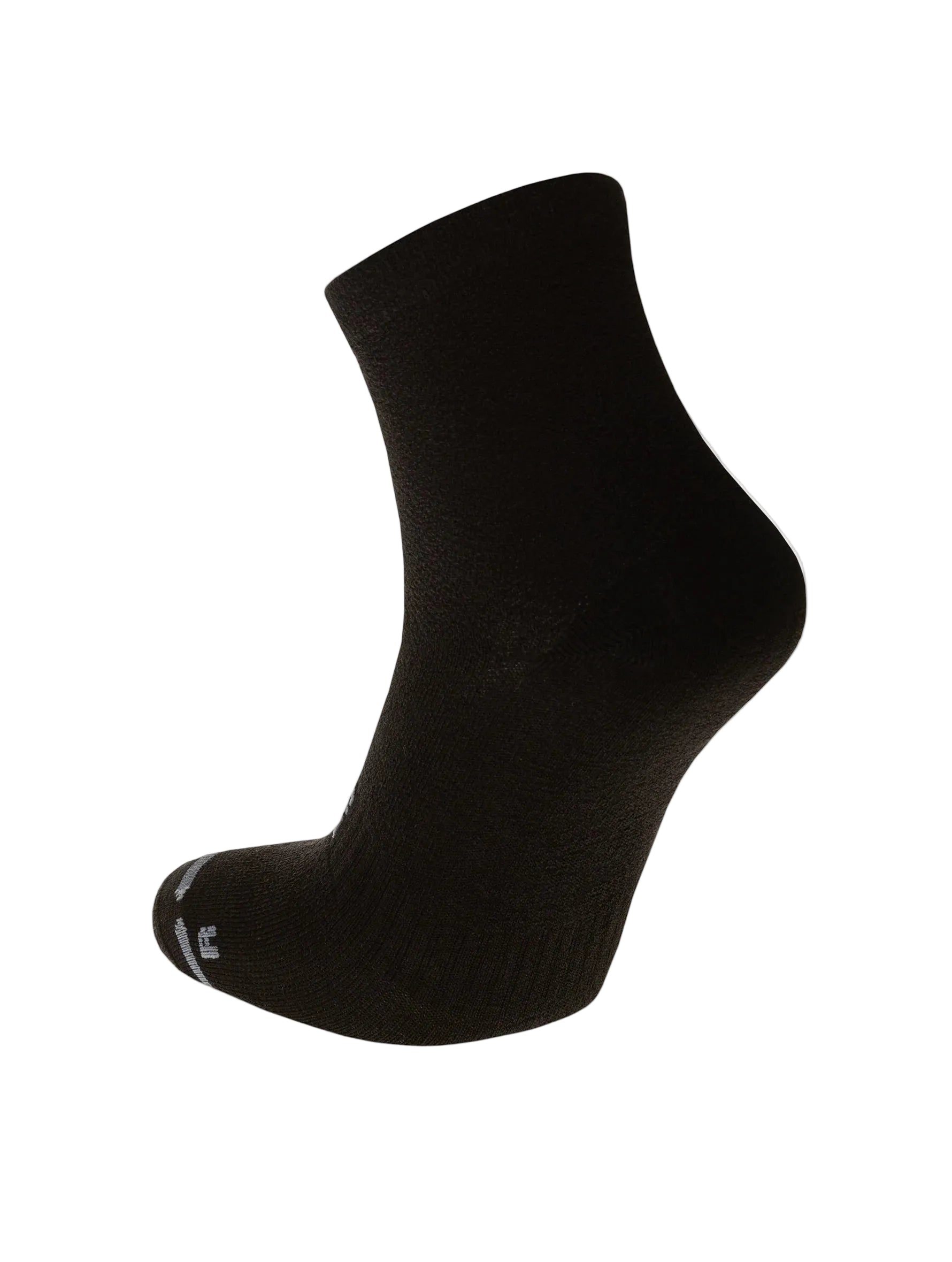 Hilly Active Anklet Zero running socks - front view showing secure fit and moisture-wicking fabric