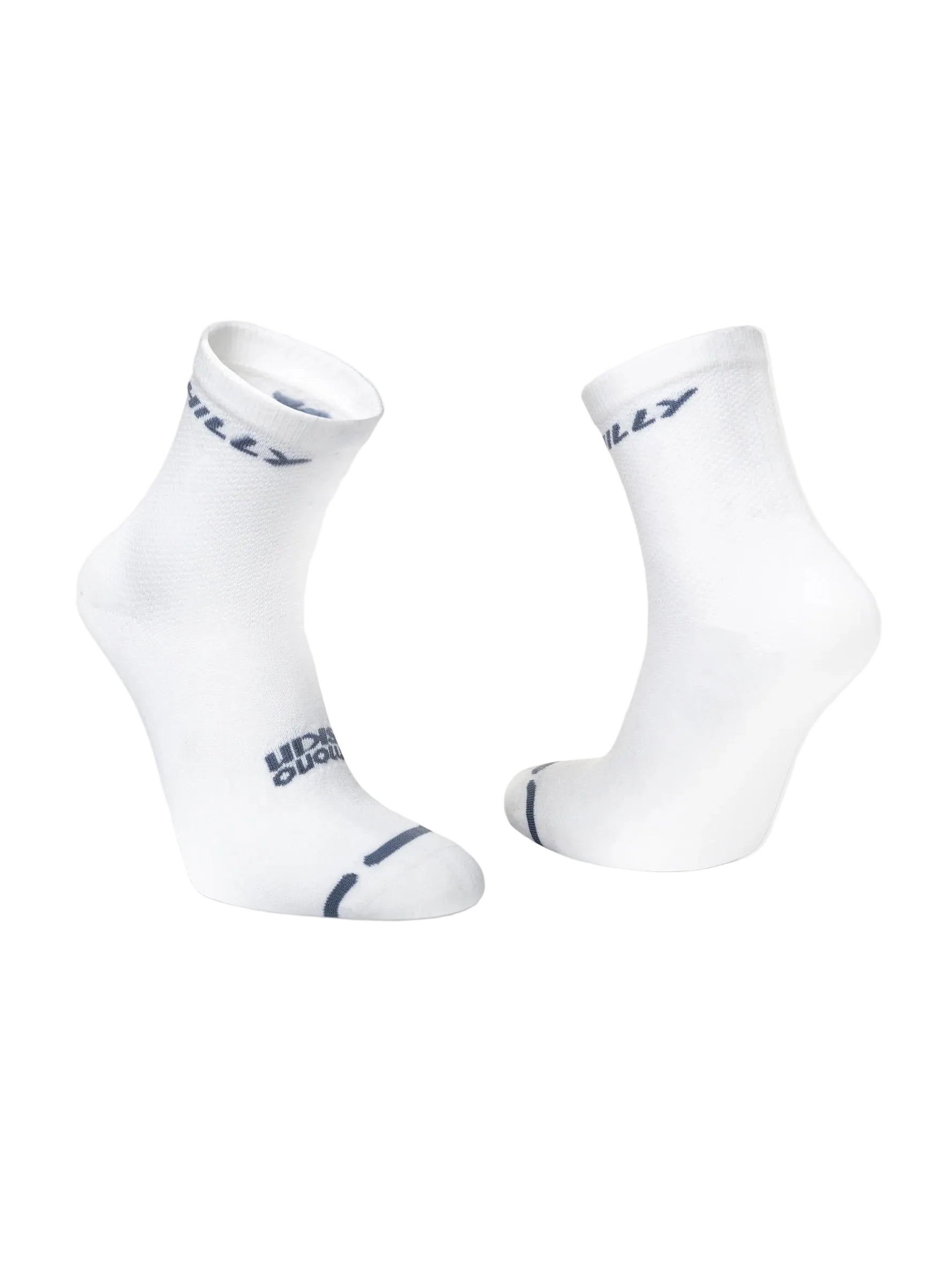 Hilly Active Anklet Zero running socks - heel and ankle detail showing ergonomic fit