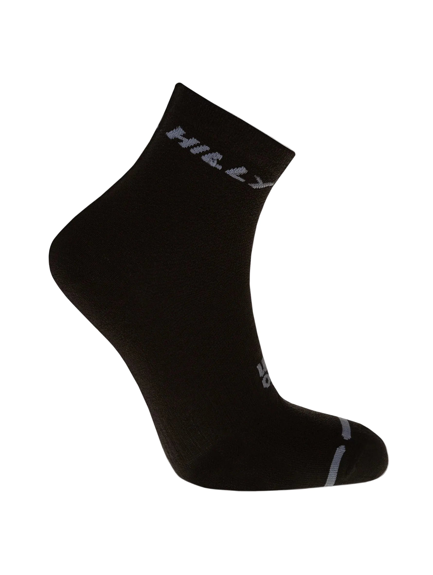 Hilly Active Anklet Zero running socks in black and grey - main product image