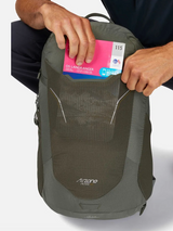 Person opening front meshcLowe Alpine AirZone Active 22 Backpack 
