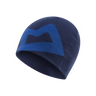 Mountain Equipment Branded Knitted Beanie Outdoor Action Medieval/Lapis Blue- front