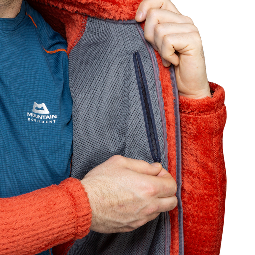 Mountain Equipment Concordia Men's Jacket Outdoor Action Red Rock- inside pocket