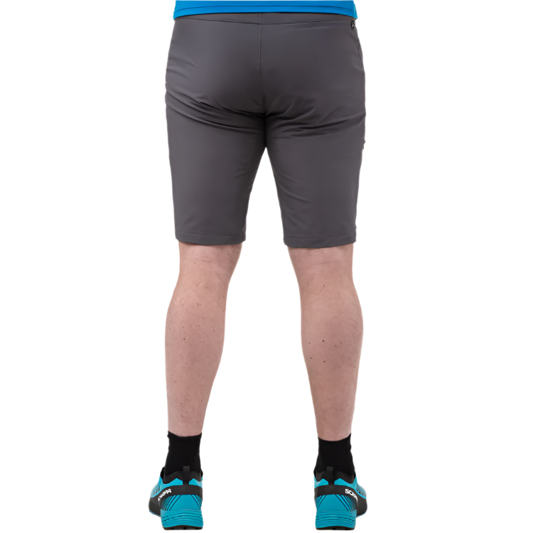 Mountain Equipment Ibex Mountain Men’s Short Outdoor Action Anvil Grey - Back Fit on Model
