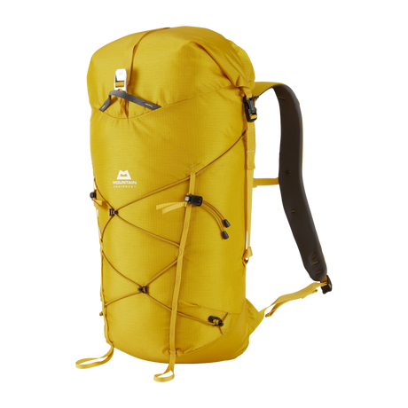 Mountain Equipment Orcus 28+ Backpack Outdoor Action Sulphur - Full front angle image