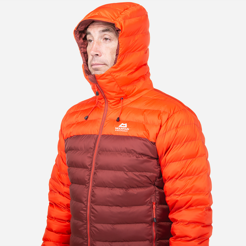 Mountain Equipment Superflux Men's Jacket Outdoor Action Firedbrick/Cardinal - Mountain HC Hood