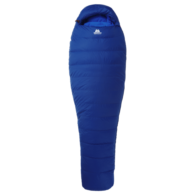 Mountain Equipment Olympus 450 Sleeping Bag Outdoor Action Admiral Blue- full length