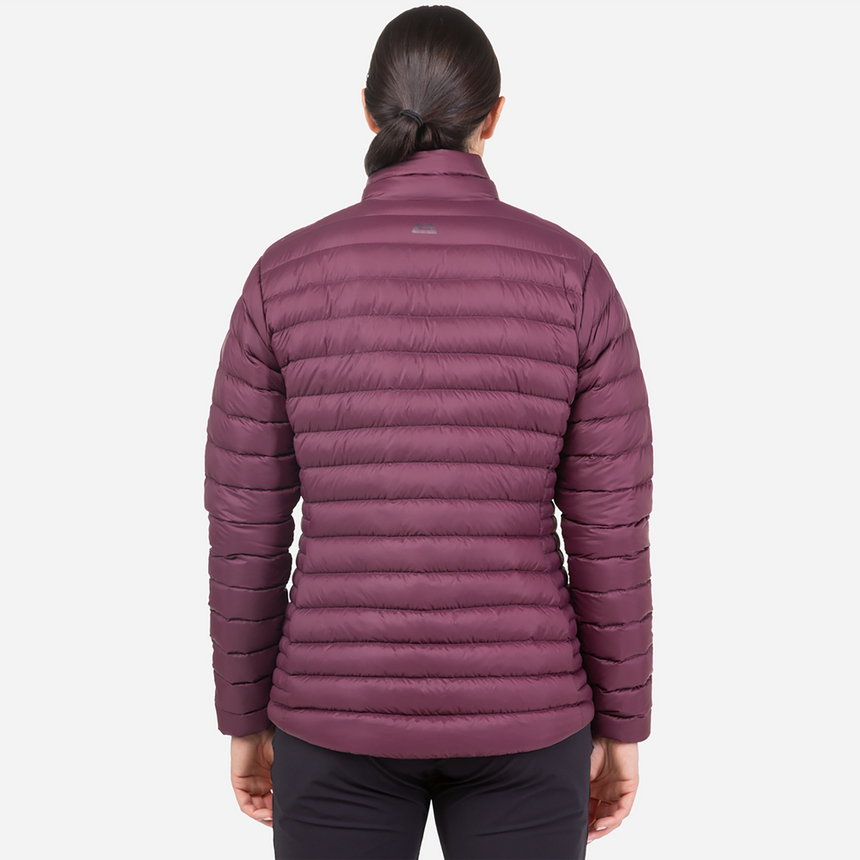 Mountain Equipment Earthrise Women's Jacket Outdoor Action Raisin- back fit on model