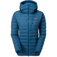 Mountain Equipment Earthrise Hooded Outdoor Action Majolica Blue- front