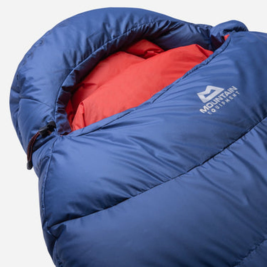 Mountain Equipment Classic Eco 500 Sleeping Bag Outdoor Action Dusk - Integrated Collar
