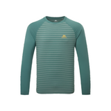 Mountain Equipment Redline LS Men's Tee Outdoor Action Fern Stripe/Fern - Front