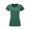 Mountain Equipment Groundup Stripe Women's Tee Outdoor Action Spruce Stripe- front