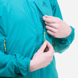 Mountain Equipment Aerotherm Women's Jacket Outdoor Action Jade - Napoleon chest pocket