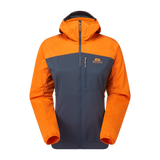Mountain Equipment Aerotherm Women's Jacket Outdoor Action BlueNights/Ember - Front