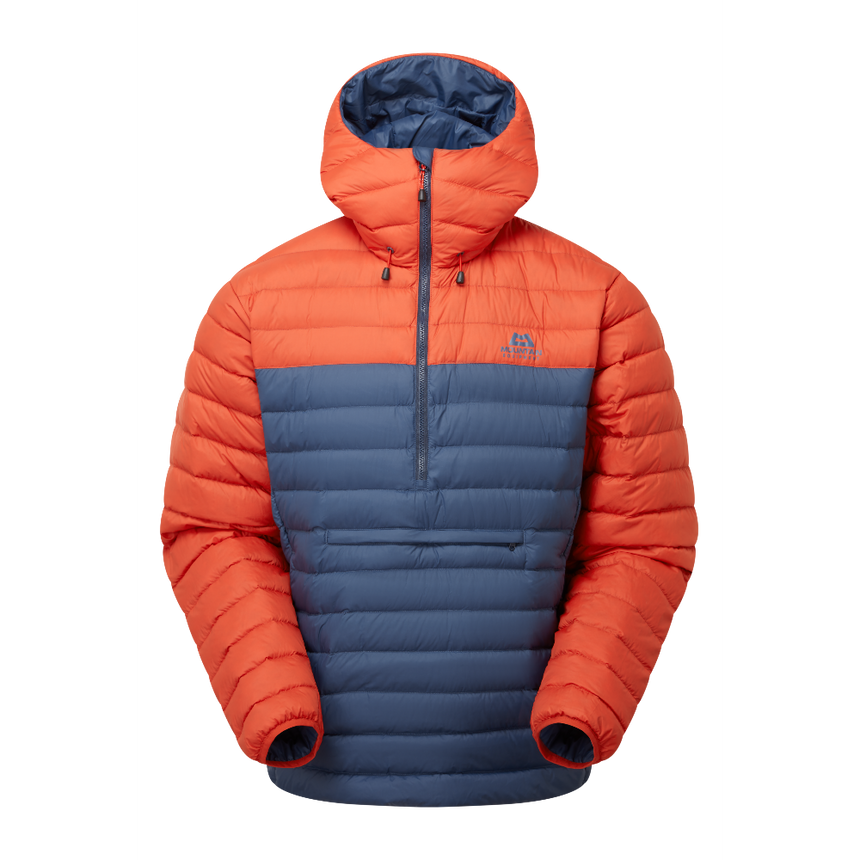 Mountain Equipment Earthrise Hooded Men's Pullover Outdoor Action Dusk/RedRock - Front