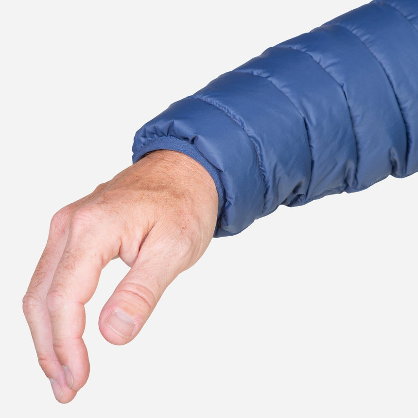 Mountain Equipment Earthrise Hooded Men's Pullover Outdoor Action Dusk - Elastane bound cuff