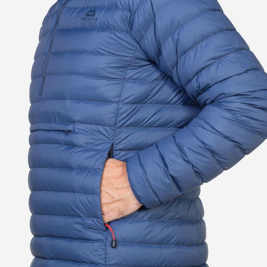 Mountain Equipment Earthrise Hooded Men's Pullover Outdoor Action Dusk - Hand Pocket